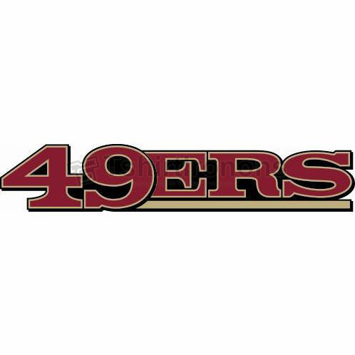 San Francisco 49ers T-shirts Iron On Transfers N744